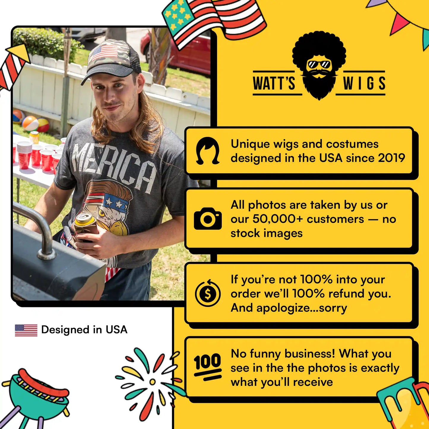Brown Mullet Hat