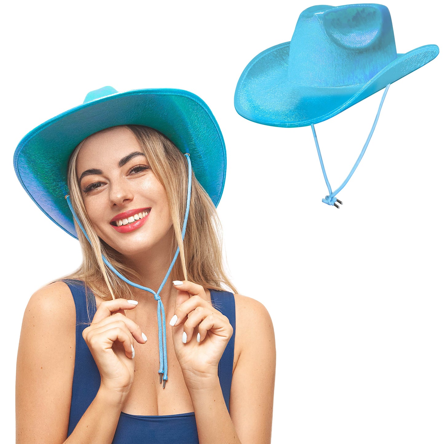 Blue Space Cowgirl Hat