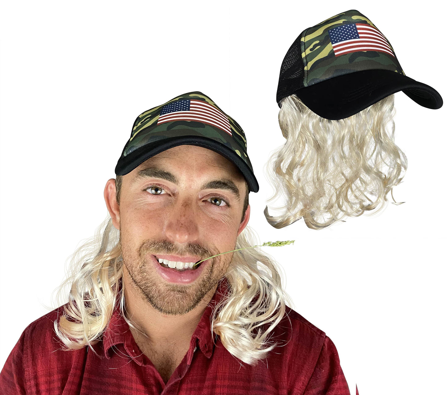 Blond Mullet Hat