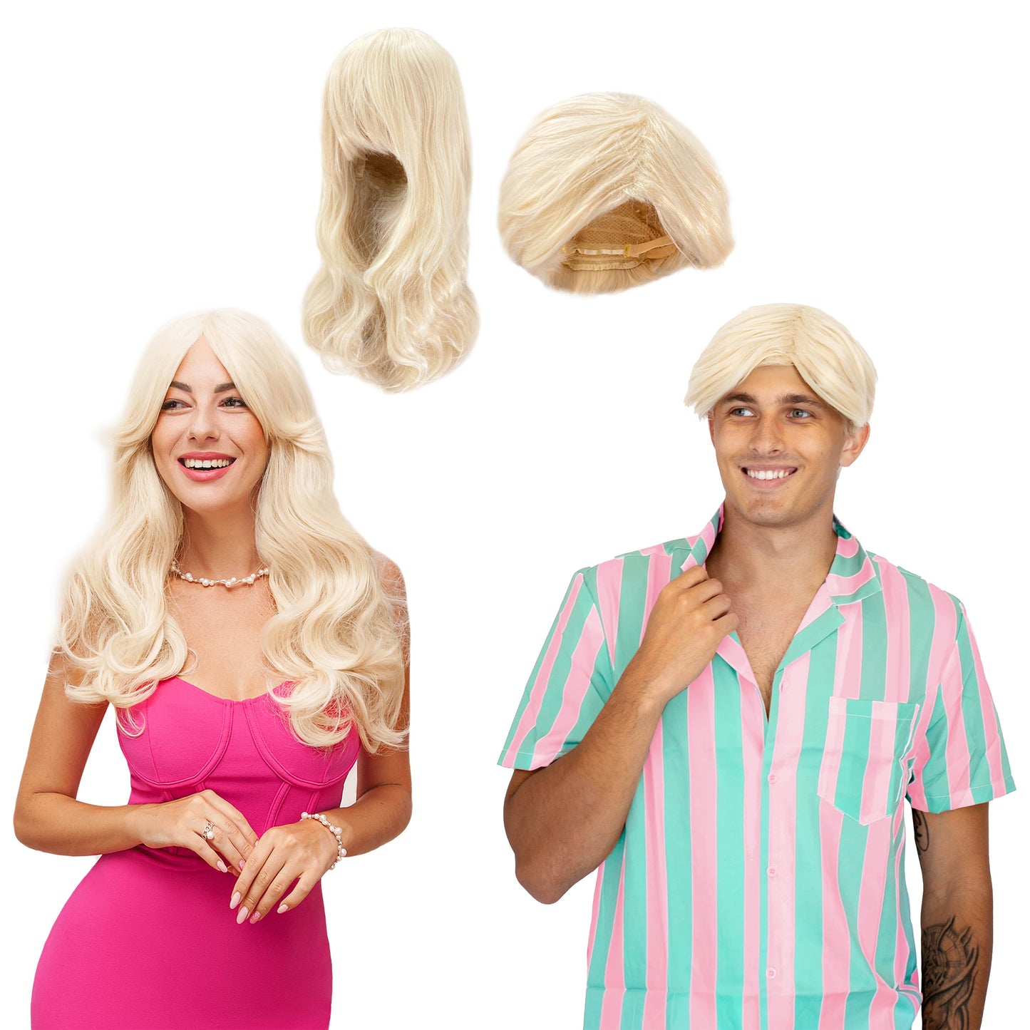 Beautiful Blonde Couples Wigs