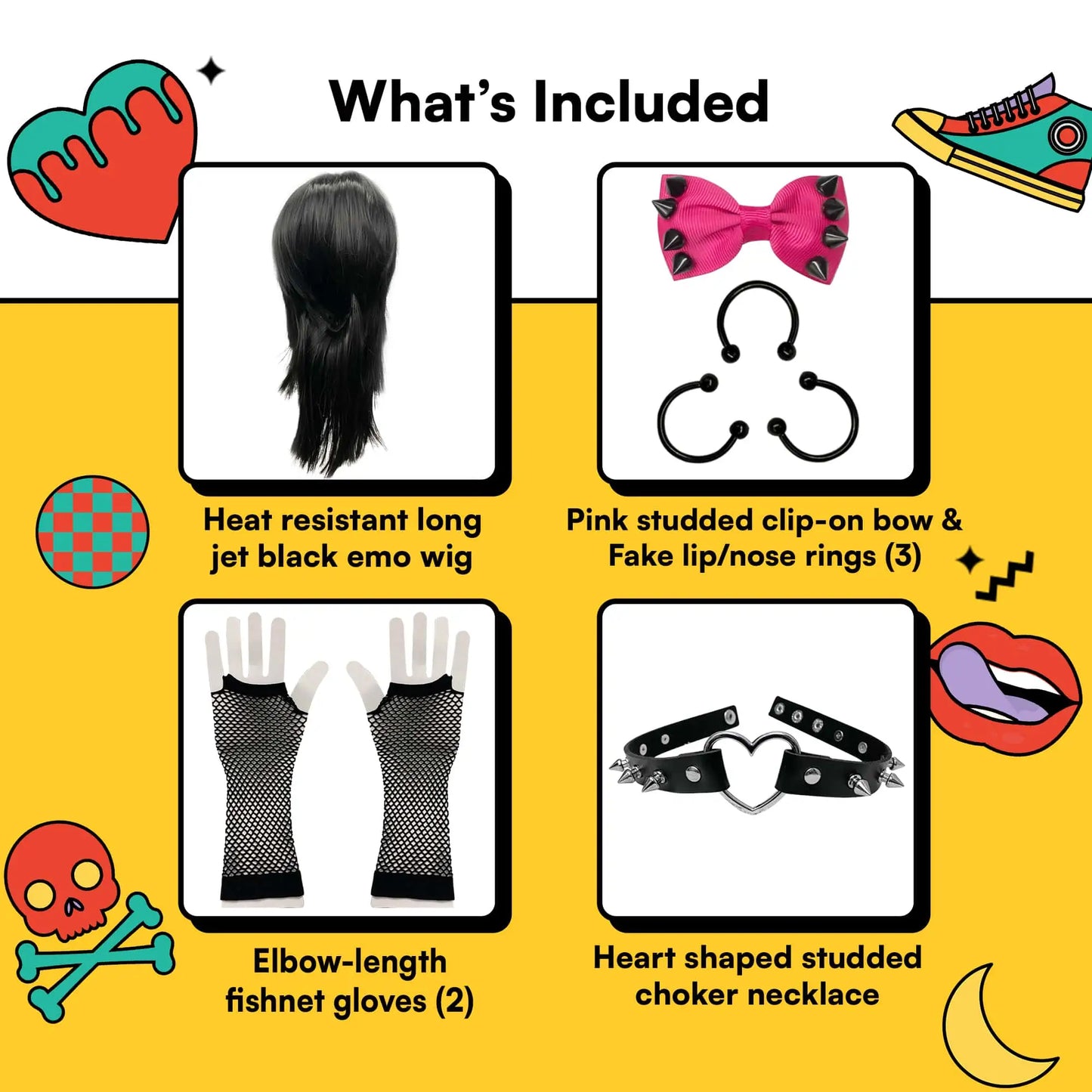 Emo Costume Set for Women