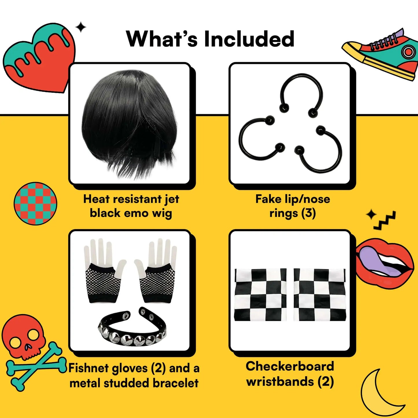 Emo Costume Set for Men