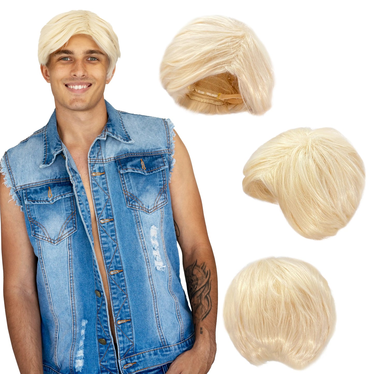 Blonde Beach Dude Wig