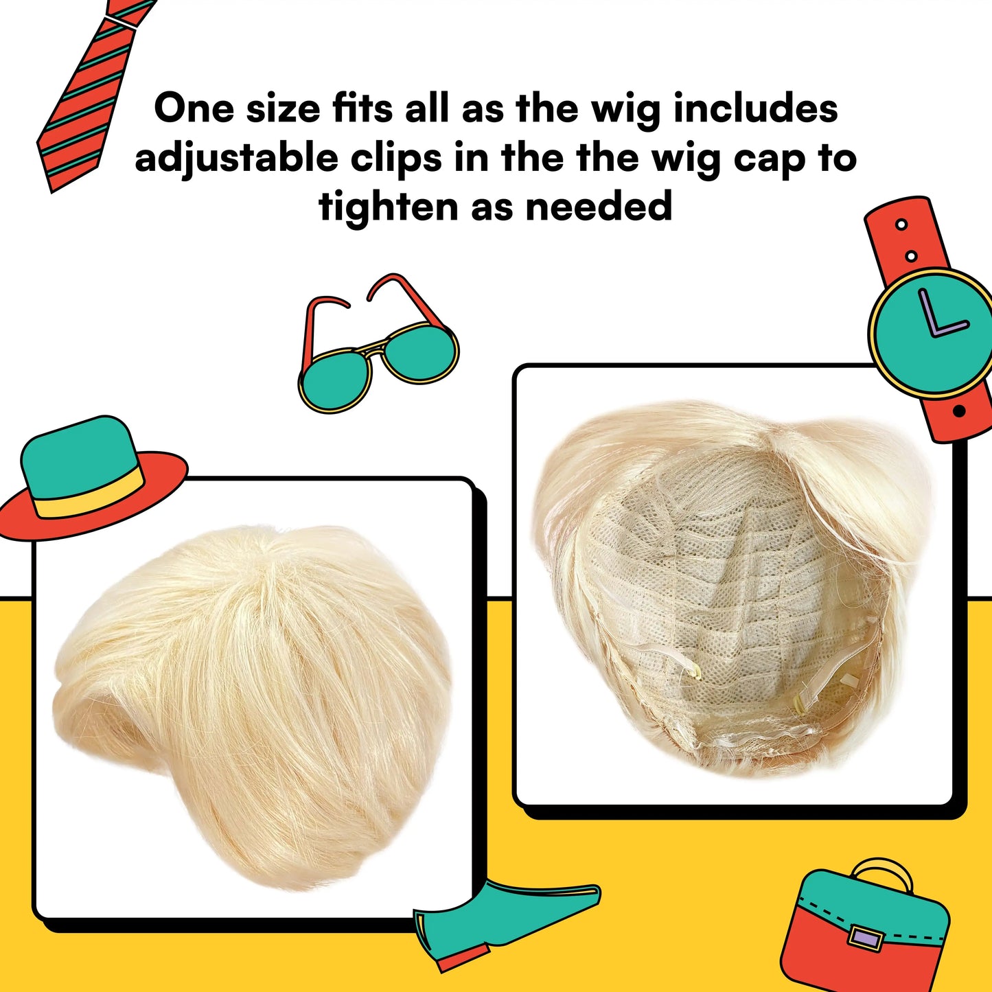 Blonde Beach Dude Wig