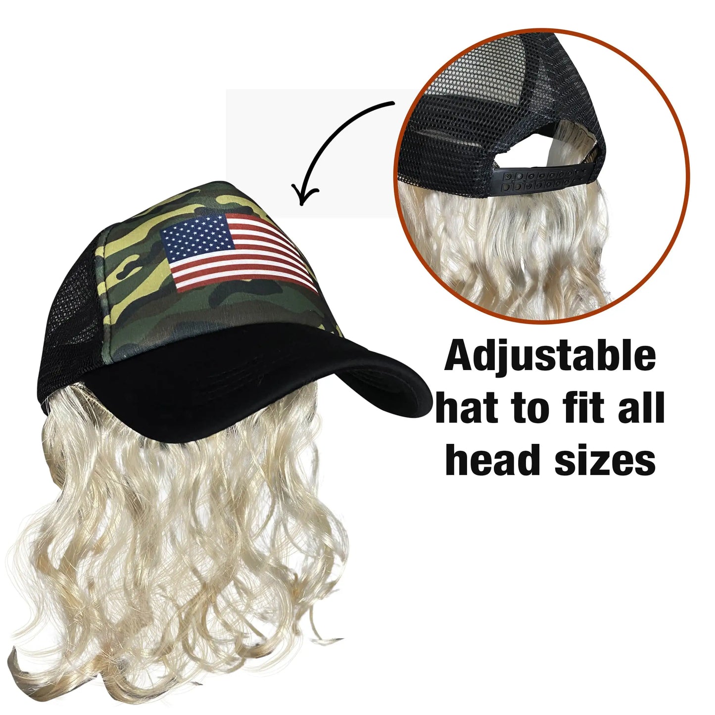 Blond Mullet Hat