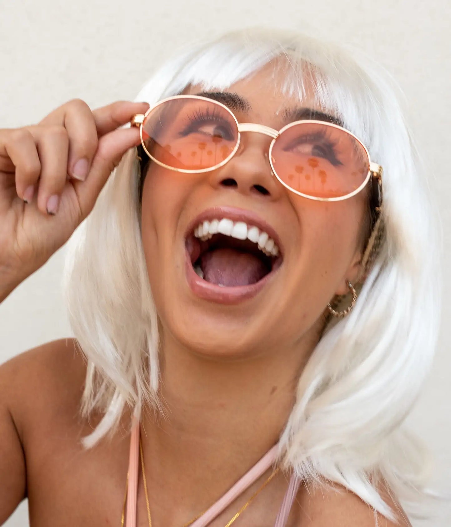 White Thick Bob Wig