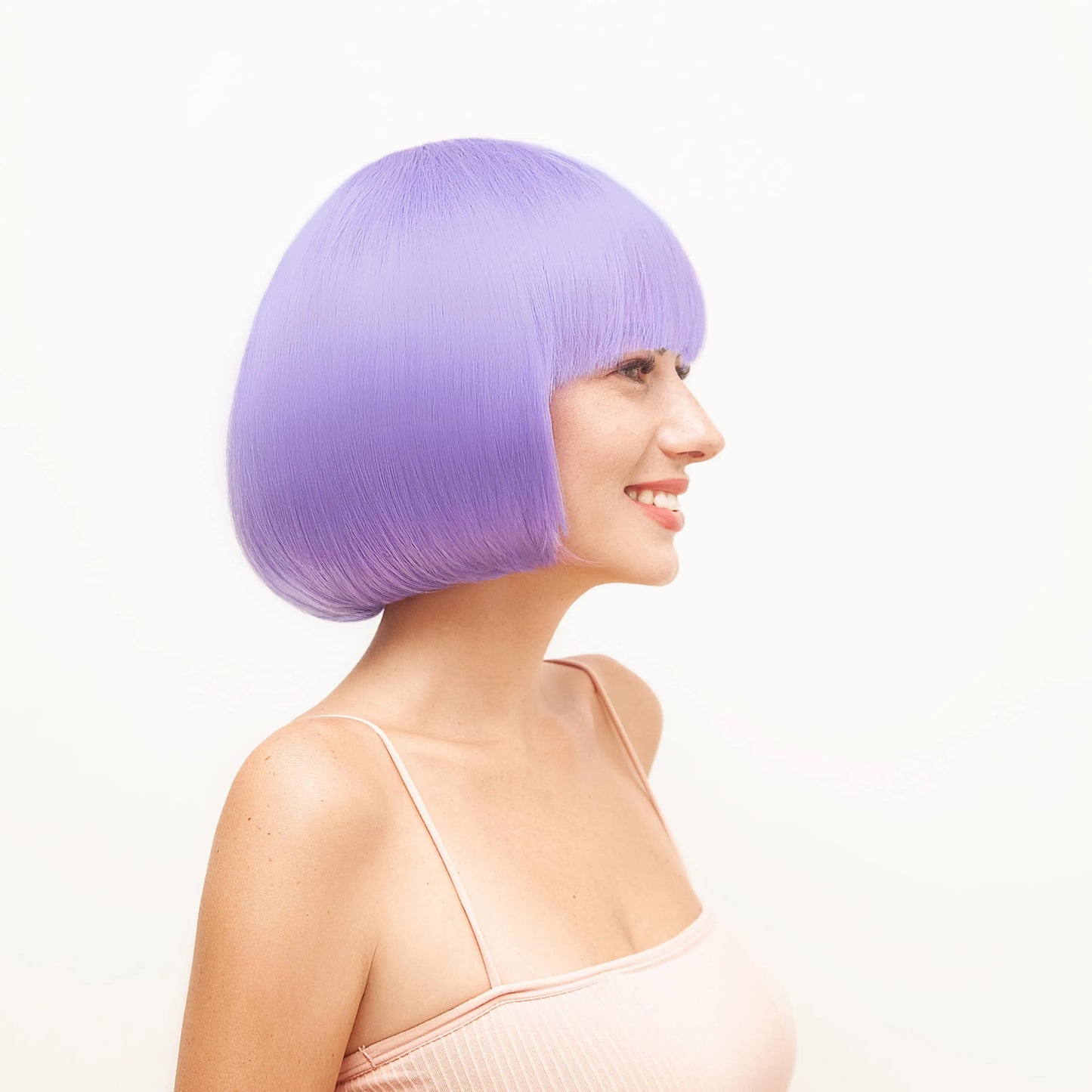 Purple Thick Bob Wig