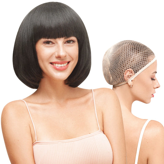Black Thick Bob Wig