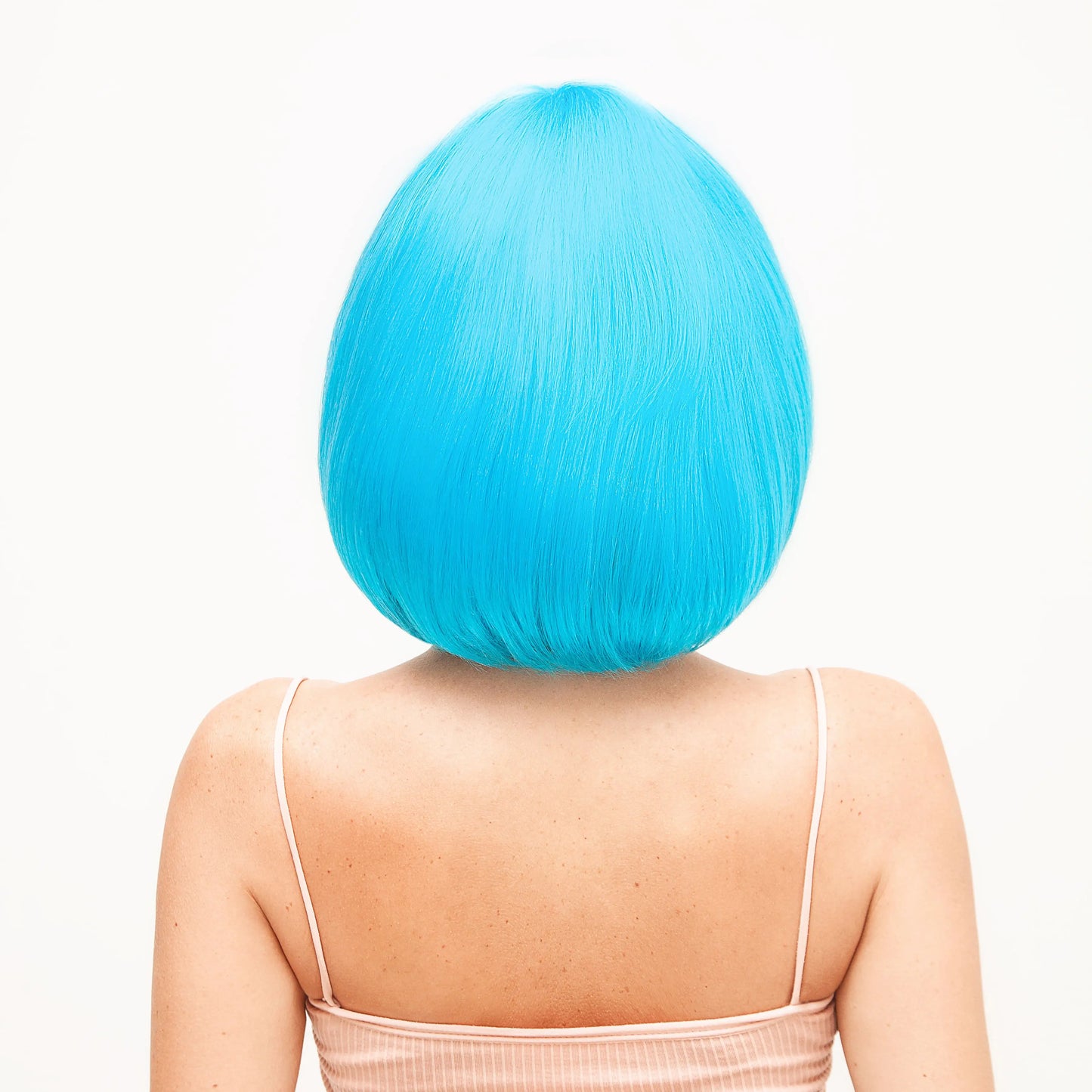 Blue Thick Bob Wig
