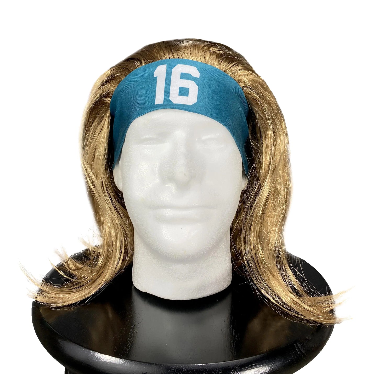 Star Athlete Headband Wig (Teal)
