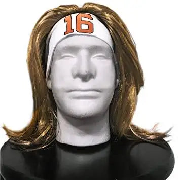 Star Athlete Headband Wig (White)