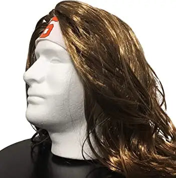 Star Athlete Headband Wig (White)
