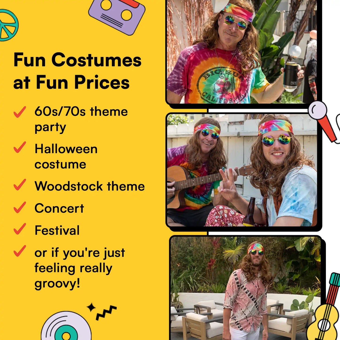 Hippie Costume Set
